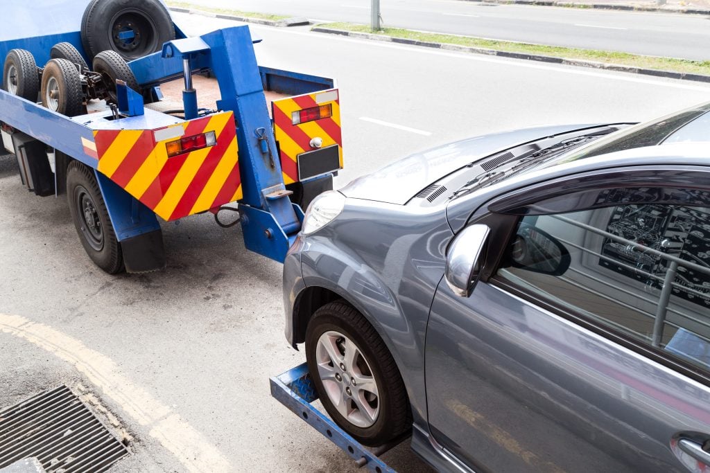 Reliable Towing Company Serving the Bellevue Area car